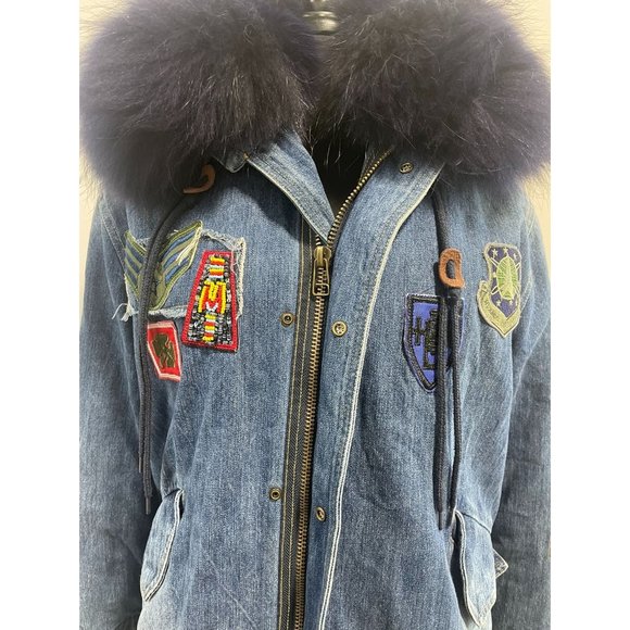 Mr. & Mrs. Italy Patchwork Fur Lined Parka - Picture 5 of 16